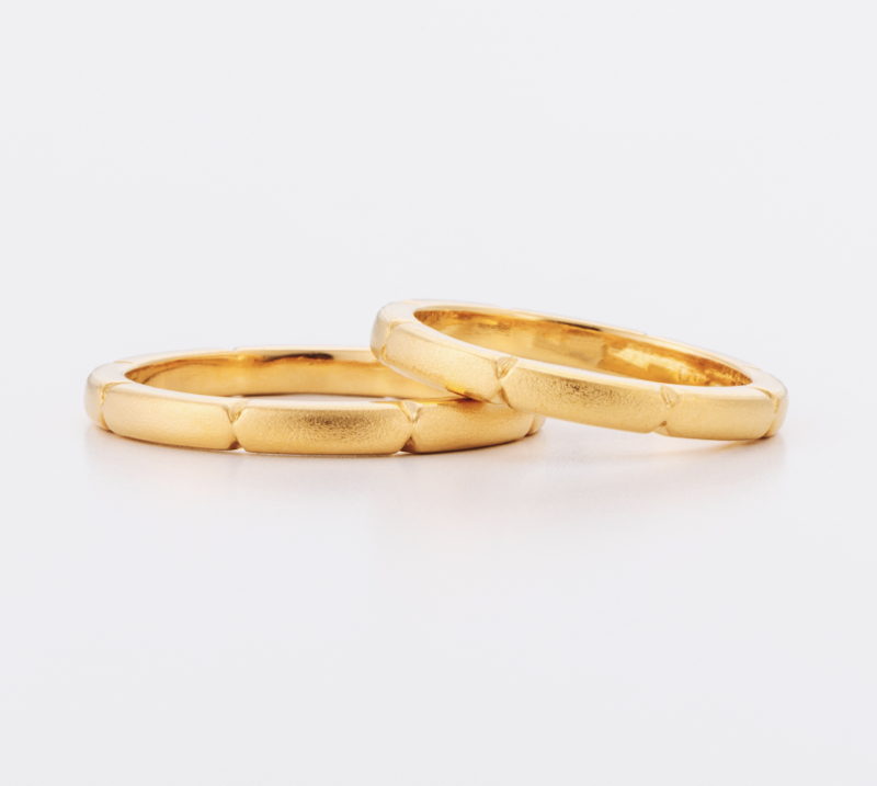 Threaded Ring – Thin・結婚指輪・Blue Dove