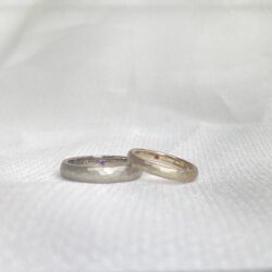 鎚目模様の結婚指輪BlueDove